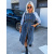 Dlhé kombinované denim šaty FLYNN+
