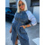 Dlhé kombinované denim šaty FLYNN+