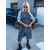 Dlhé kombinované denim šaty FLYNN+