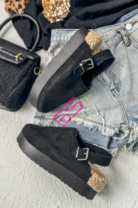 Teplé semišové papuče KARLA+