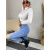 Biely top s dlhým rukávom AVERIE+