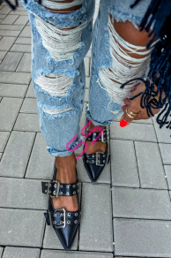 Roztrhané mom fit rifle+