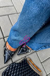 Sandále so striebornými ozdobami ANDRINA+