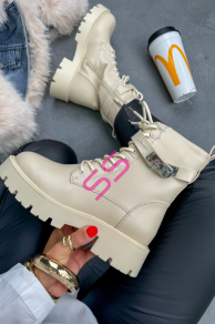 Šnúrovacie členkové čižmy GENESIS-