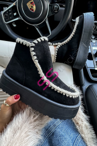 Semišové členkové čižmy DELILA+