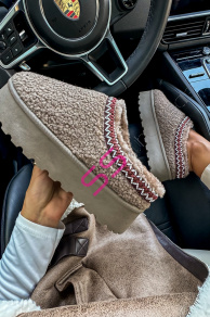 Teplé teddy topánky IMANI+