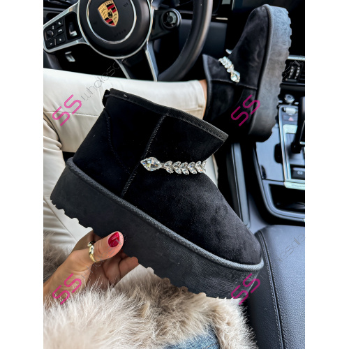 Dámske snehule so striebornou ozdobou YARA+