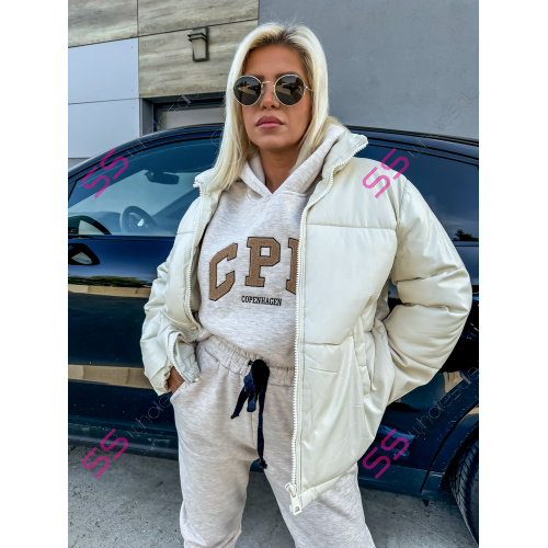 Teplá koženková bunda RIHANNA+