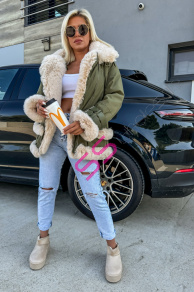 Zimná bunda s kožušinkou XENIA+