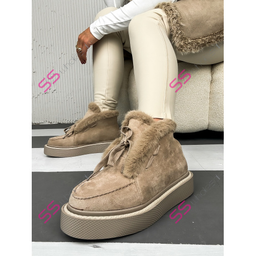 Zateplené šnúrovacie topánky MICAH-