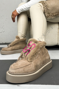 Zateplené šnúrovacie topánky MICAH-