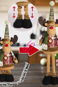 Vianočný sob s vysúvacími nohami+