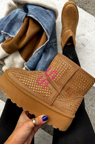 Dámske snehule zdobené nitmi MECCA+