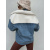 Prémium extravagantná denim bunda LELITA+
