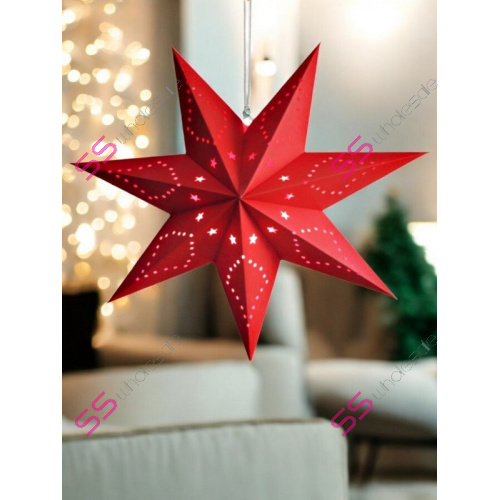 Veľká vianočná papierová hviezda 3D - 35 cm+