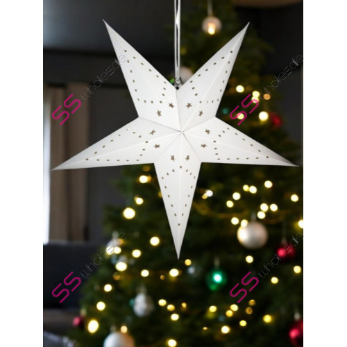 Veľká vianočná papierová hviezda 3D - 45 cm+