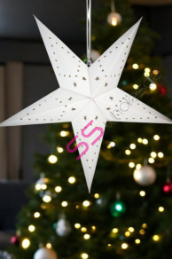 Veľká vianočná papierová hviezda 3D - 45 cm+
