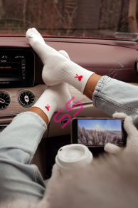 Ecru dámske ponožky ACE-