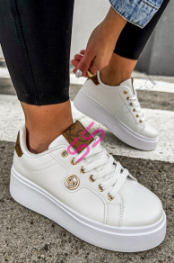 Platformové tenisky so zlatými doplnkami VINNY-