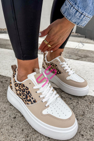 Platformové tenisky so zvieracím vzorom KADIRA-