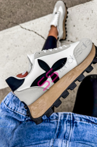 Dámske tenisky so strieborným doplnkom JILIAN