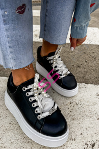 Platformové tenisky zdobené kamienkami ZELINA