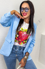 Svetlomodré dámske sako LILLA