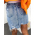 Roztrhaná denim sukňa AVERY