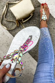 Dámske sandále zdobené kamienkami MABEL-