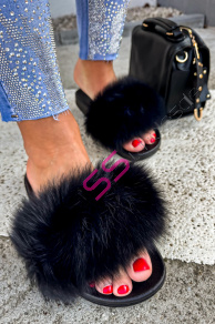 Chlpaté dámske šľapky ROMILA