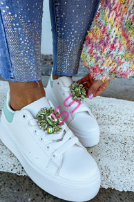 Tenisky zdobené kamienkami ASHLEY+