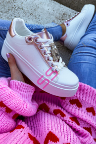 Dámske tenisky so striebornou ozdobou YASMINE-