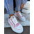 Baby pink platformové tenisky PILAR