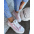 Baby pink platformové tenisky PILAR