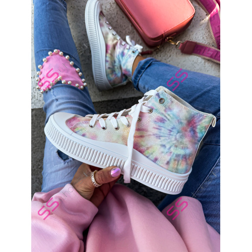 Pestrofarebné členkové tenisky RAINBOW-