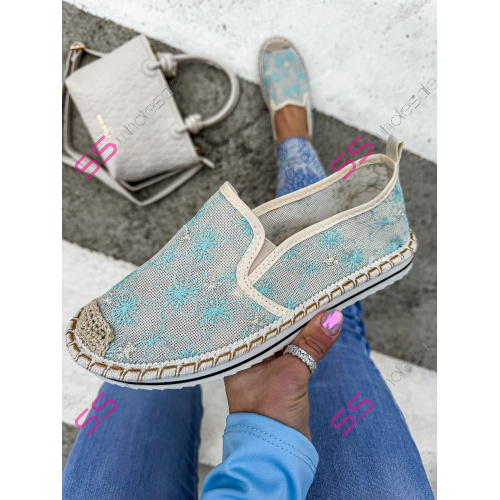 Vyšívané sieťované espadrilky VIVITA
