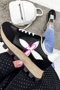 Dámske tenisky so zlatým doplnkom JILIAN