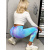Pestrofarebné push-up legíny 