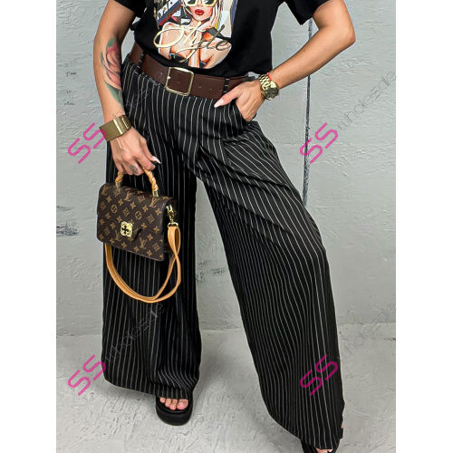 Elegantné wide-leg nohavice s opaskom MOINA