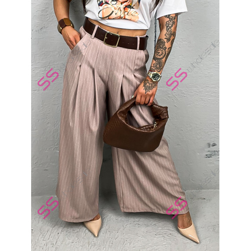 Elegantné wide-leg nohavice s opaskom MOINA