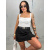 Biely crop-top s vypchávkami REINA