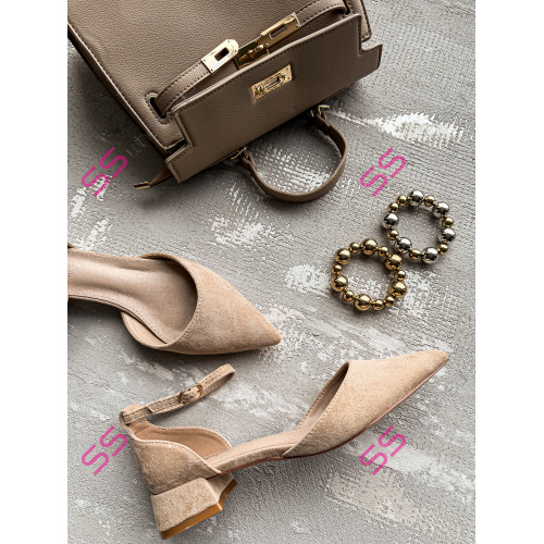 Béžové sandále MILUNA-