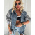 Extravagantná denim vesta/bunda s kapucňou ASPEN