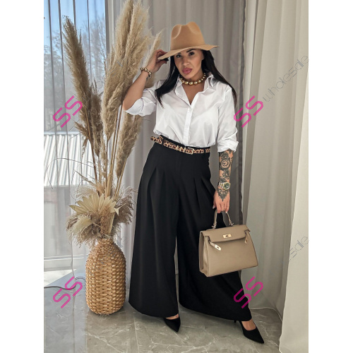 Elegantné wide-leg nohavice NELMA