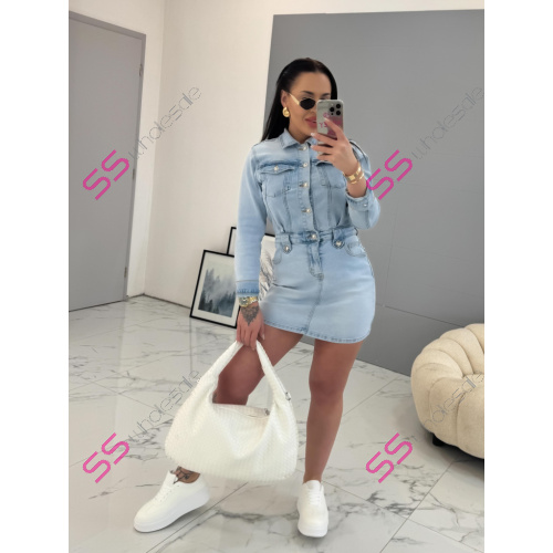 Svetlomodré denim šaty MARIBELLA