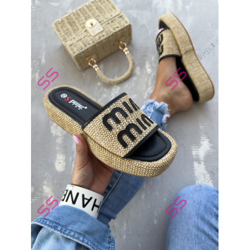 Vzorované dámske šľapky BIARA-