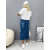 Denim midi sukňa na gombíky LOTUS