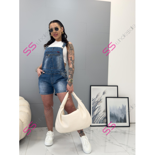 Denim šortky na traky DATOIL