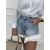 Extravagantné kombinované denim šortky FREYA