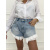 Extravagantné kombinované denim šortky FREYA